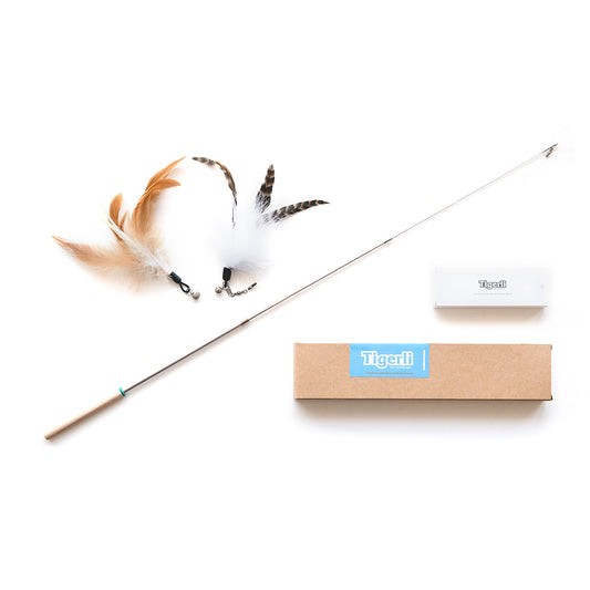 天然鳥の羽根猫じゃらし